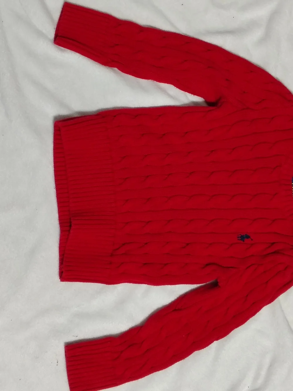 Polo by Ralph Lauren Red Knit Cardigan with Buttons